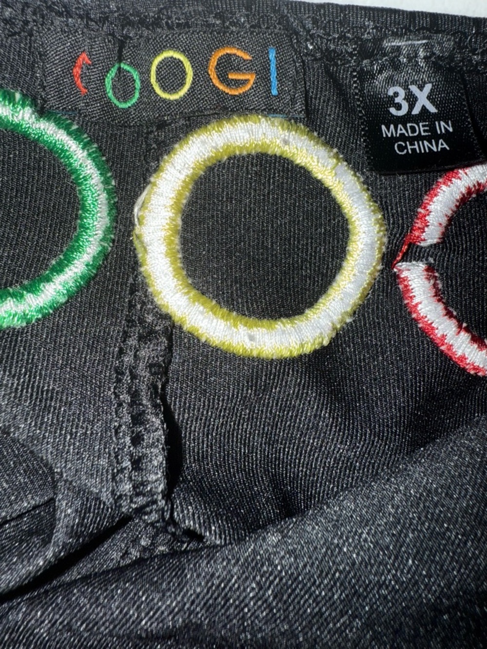 COOGI Vintage Y2K Black Halter Maxi Dress With Rasta Inspired Colored Waistband - Picture 9 of 9
